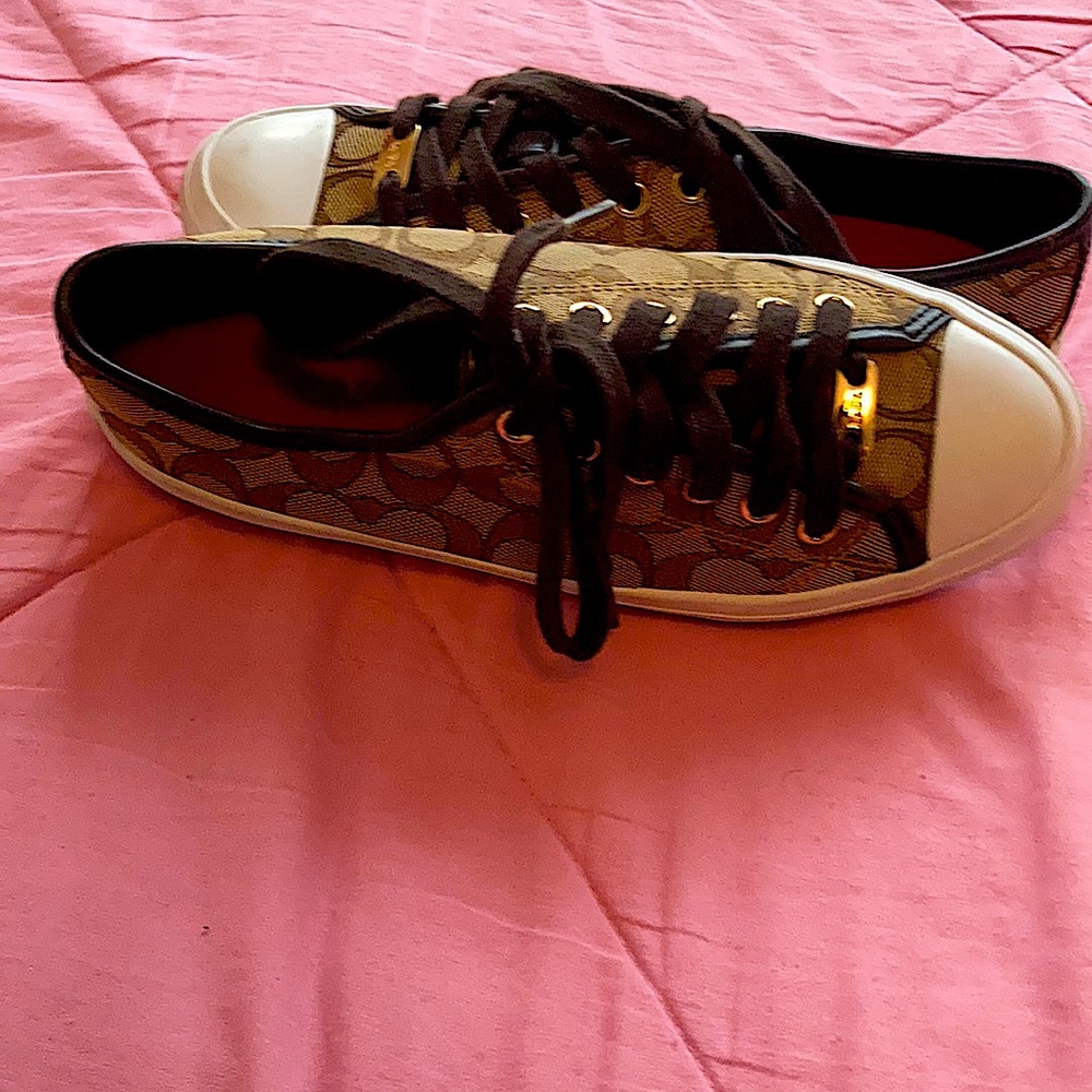 Tan and Brown sneakers